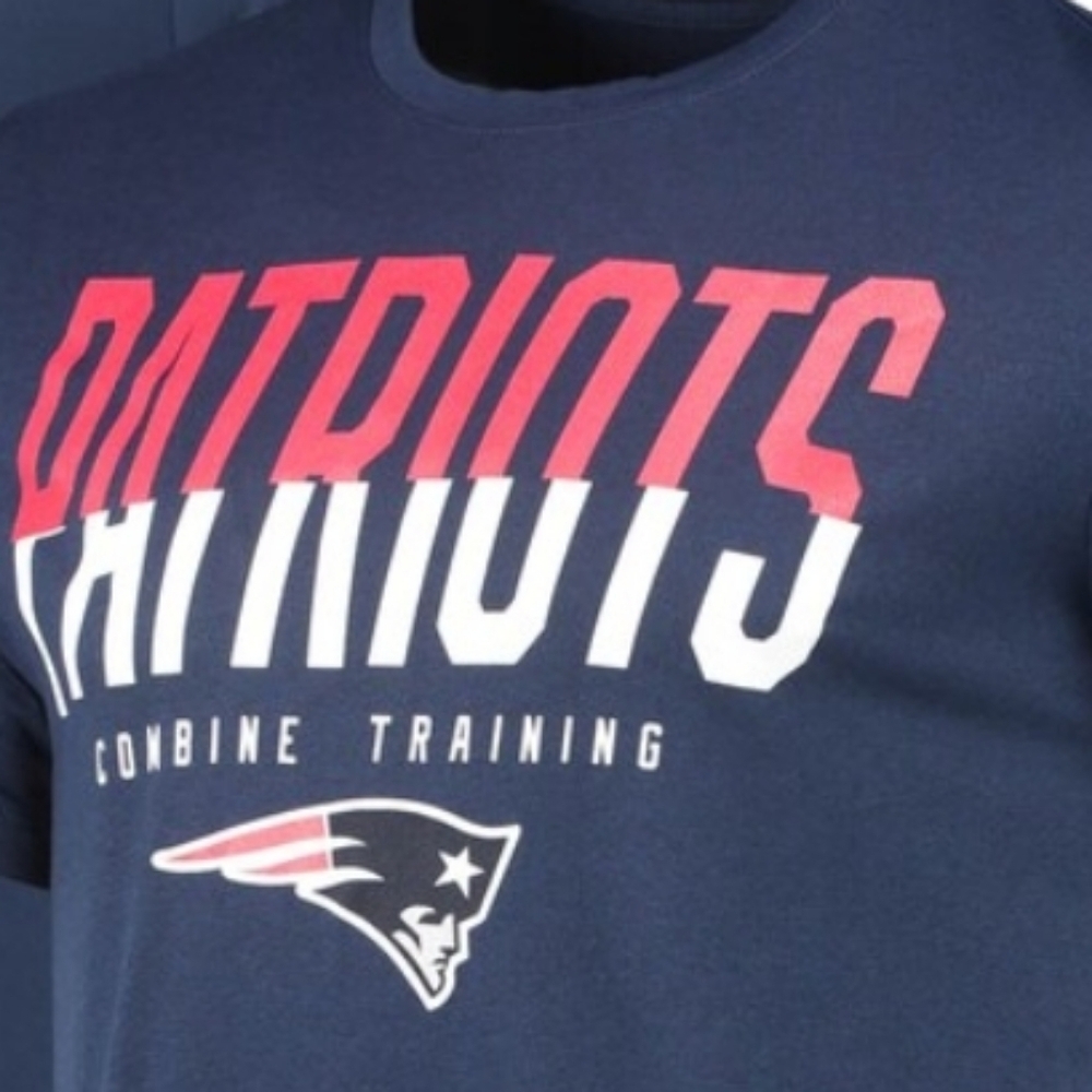 NWT NFL New England Patriots Combine Training Long Sleeve Shirt Size Large
